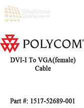 Cable adapter, DVI-I to VGA(female)
