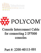Console Interconnect Cable for connecting two IP7000 consoles together. Walta to Walta connectors.� 25 feet/7.6 meters c-link2 cable. Country groups: 1, 2, 3, 5, 6, 7.