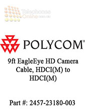 Cable, EagleEye HD camera cable.  HDCI(M) to HDCI(M). 3M. Connects EagleEye HD camera to HDX series codec as main or secondary camera, secondary HDCI input requires camera to use external PS (1465-52733-040).