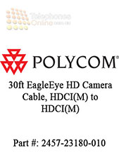Cable, EagleEye HD camera cable.  HDCI(M) to HDCI(M). 10M. Connects EagleEye HD camera to HDX series codec as main or secondary camera, secondary HDCI input requires camera to use external PS (1465-52733-040).