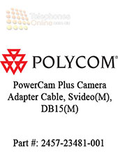 Camera adapter. Converts HDCI(M) to Svideo(M) and DB15(M).  Use to connect PowerCam Plus camera to HDX codec as primary or secondary camera.