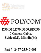 Camera cable. HDCI(M) to Svideo(M) and Minidin(M). Connects Sony D30,D10,D70,D100,BRC300 and Elmo PTC100 cameras to HDX series codec as main or secondary camera. 3m
