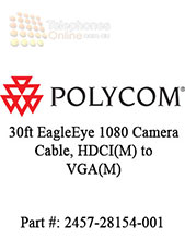 Cable, EagleEye 1080 camera cable.  HDCI(M) to VGA(M) and 8-pin mini-DIN plug(M). 10M. Connects EagleEye 1080 camera to HDX series codec as main or secondary camera.