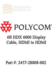 Cable, HDX 6000 display, HDMI to HDMI, 1.829m, 6'