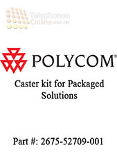 Caster kit for packaged solutions, VSX & HDX Exec Collection Stands (with latching front door, and single display only) and the Polycom HDX Media Centers, single and dual displays.  Set of 4, 2 locking for use in front, 4".�