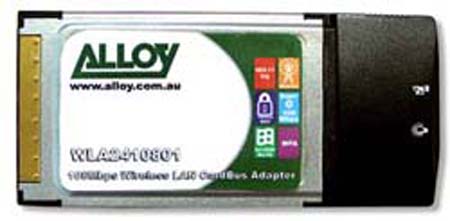 Wireless LAN 108Mbps Cardbus PCMCIA Adapter with Integrated Antenna