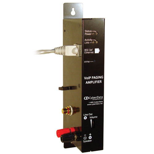 VoIP Paging Amplifier, supports 8ohm speaker and line level out