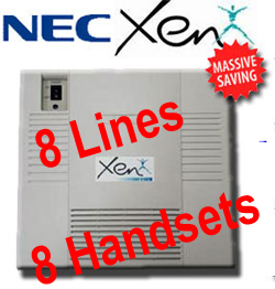 Secondhand - Refurbished Nec Xen Axis Telephone System,  8-16 Lines, Up to 20 Digital Handsets