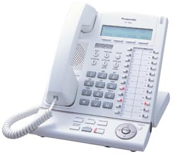 Panasonic KX-T7630 Display Popular design for KX-TDA Digital Hybrid IP-PBX Systems 3-Line LCD display system phone