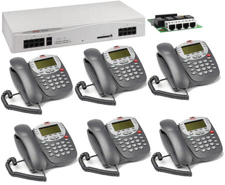 AVAYA IP Office Plus Package   4 Lines, 6 Handsets, 2 Standard Phones, expandable to 8 Digital Telephones Handsets.