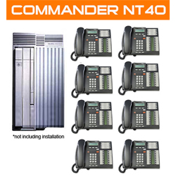 Commander NT Refurbished Phone System, Supplied with 8 Lines and 8 Handsets plus a Music onhold Connection. (Also this can have VoIP lines connected)