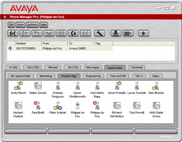 Avaya Phone Manager PRO LICENCE for FIVE USER application offers control of the telephone from the user's Desktop PC (FIVE LICENCE)