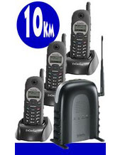 3 PACK Long Range RADIO Cordless Intercom Walkie Talkie Phone "Long Distance reception up to 10 KM Long Range" Ideal for Farming & Industrial, model SN902  EnGenius DURAFON,  FOR MINING