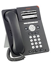 Avaya 9620L IP phone provides three visible call appearances on a smaller display, with a simple interface offering easy access to the most important features.