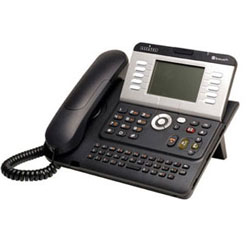 Alcatel-Lucent 4039 Digital phone Ice Blue? 6 lines graphical display? 4 directions navigator? 10 soft keys? hands free? QWERTY keyboard? Comfort handset? headset jack