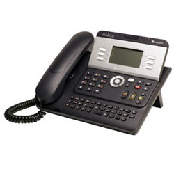 Alcatel-Lucent 4029 Digital phone Ice Blue? 4 lines graphical display? 4 directions navigator? 6 soft keys? hands free? QWERTY alphabetic keyboard? handset? headset jack