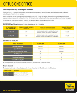 Optus One Office Land Lines