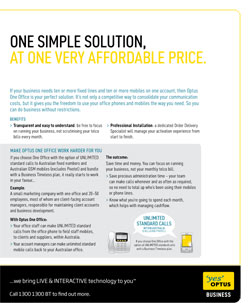 Optus One Office Promotion