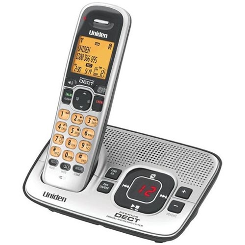 Uniden DECT 3035 Cordless Phone with Digital Answering Machine Speakerphone, Wireless Friendly DECT 