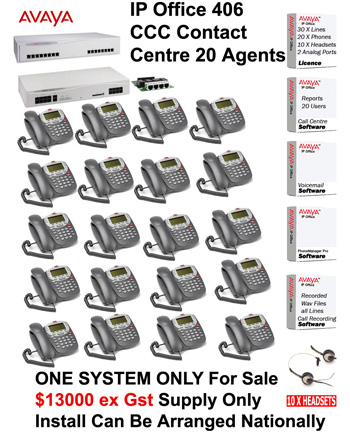 AVAYA IP Office Plus Package   30 Lines, 20 Handsets, 2 Standard Phones, expandable to 190 Digital Telephones Handsets Plus VOICEMAIL and 20 Seat Agent and Reporting System ( Refurbished Latest Software )