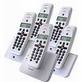 Telstra Phone Model 6100 +4 DECT CORDLESS PHONE Including 4 additional cordless handsets & charger