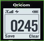 large high contrast backlit display and large text size.