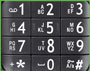 big buttons for easy dialling even in low light situations