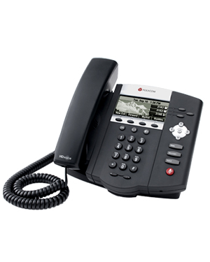 Polycom SoundPoint IP 450, Symbol Keycaps, 3-line IP phone with HD Voice (2200-12450-225)