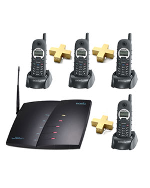 Long Range Cordless Phones, Engenius 4 Cordless Handsets and System  "10 KM Long Range"