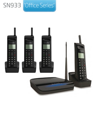 EnGenius SN933 Office Series - Durafon Quad Pack-A: 1x One Line Base, 4 Handsets, 4 chargers, 4 Batts, 4 Belt Clips, 4 Short HS Antennas. EnGenius SN933 Office Series - Durafon Quad Pack-A: 1x One Line Base, 4 Handsets, 4 chargers, 4 Batts, 4 Belt Clips, 4 Short HS Antennas.