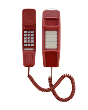 Interquartz IQ50R Red Slimline Phone