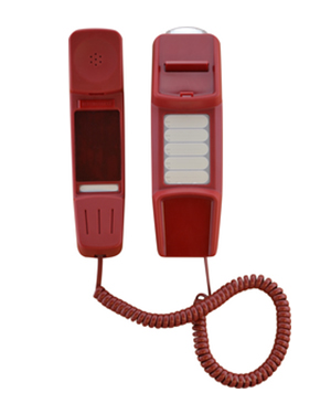 Interquartz IQ50RN Red Dial-less Slimline Phone