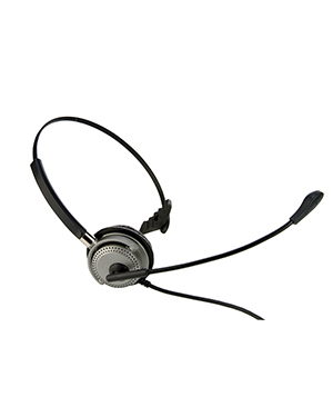 BTC M501 Monaural Wired Headset with Curly Cord BTC M501 Monaural Wired Headset with Curly Cord