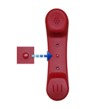 Interquartz Spare Handset with PTT (Red) Interquartz Spare Handset with PTT (Red)