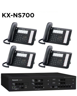 Panasonic KX-NS700 Phone System with 4 Handsets