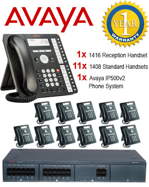 Avaya IP500 Telephone System with 12 Handsets