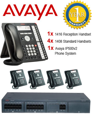 Avaya IP500 Phone System with 5 Handsets