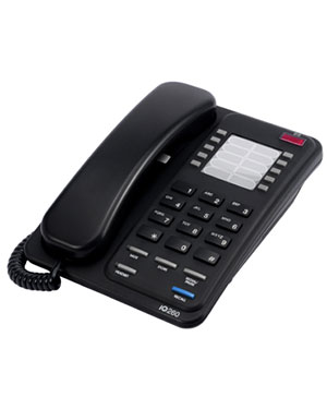 Interquartz Enterprise IQ260B Analogue Black Business Phone for Hotel