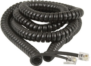 Long Telephone Curly Cord, 5 Metre Handset Cords RJ11 to RJ11, Extend the distance of your Phone 