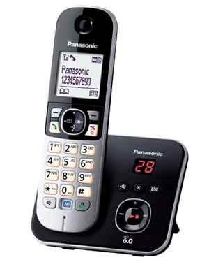 Panasonic KX-TG6821 Cordless Phone, Noise Reduction, Call Blocker, Answering Machine (KX-TG6821)