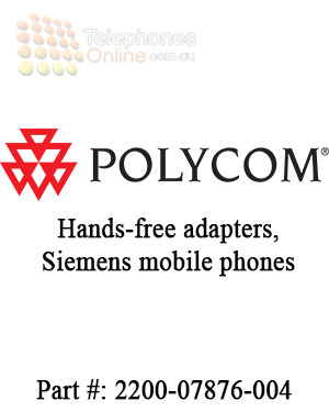 Polycom Hands-free adapters, Siemens mobile phones Polycom Hands-free adapters, Siemens mobile phones