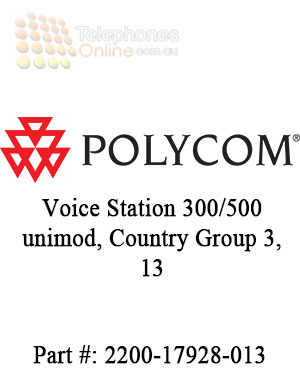 Polycom Voice Station 300/500 unimod, Country Group 3, 13 Polycom Voice Station 300/500 unimod, Country Group 3, 13