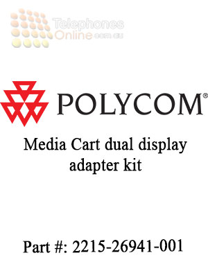 Polycom Media Cart dual display adapter kit, 2583-26914-001 Polycom Media Cart dual display adapter kit, 2583-26914-001