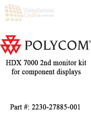 Polycom HDX 7000 2nd monitor kit for component displays Polycom HDX 7000 2nd monitor kit for component displays