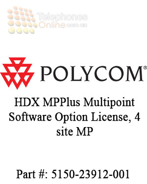 Polycom HDX MPPlus Multipoint Software Option License, 4 site MP Polycom HDX MPPlus Multipoint Software Option License, 4 site MP