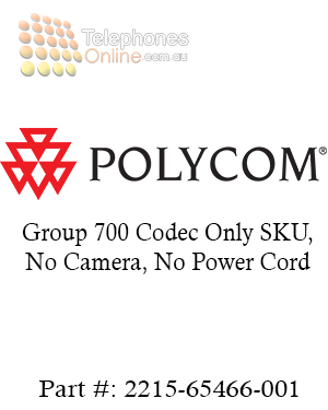 Polycom Group 700 Codec Only SKU, No Camera, No Power Cord (2215-65466-001) Polycom Group 700 Codec Only SKU, No Camera, No Power Cord (2215-65466-001)