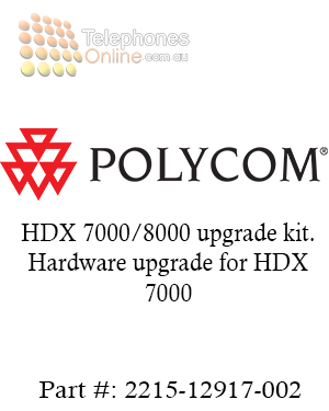 Polycom HDX 7000/8000 upgrade kit. Hardware upgrade for HDX 7000 (2215-12917-002) Polycom HDX 7000/8000 upgrade kit. Hardware upgrade for HDX 7000 (2215-12917-002)