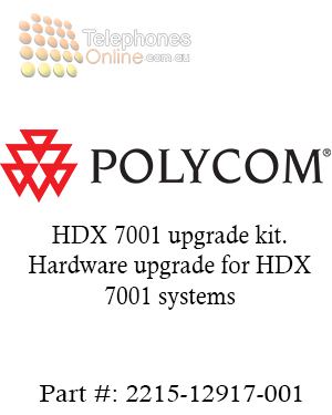 Polycom HDX 7001 upgrade kit. Hardware upgrade for HDX 7001 systems (2215-12917-001) Polycom HDX 7001 upgrade kit. Hardware upgrade for HDX 7001 systems (2215-12917-001)