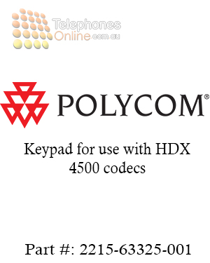 Polycom Keypad for use with HDX 4500 codecs (2215-63325-001) Polycom Keypad for use with HDX 4500 codecs (2215-63325-001)