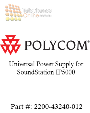 Polycom Universal Power Supply for SoundStation IP5000 (2200-43240-012) Polycom Universal Power Supply for SoundStation IP5000 (2200-43240-012)